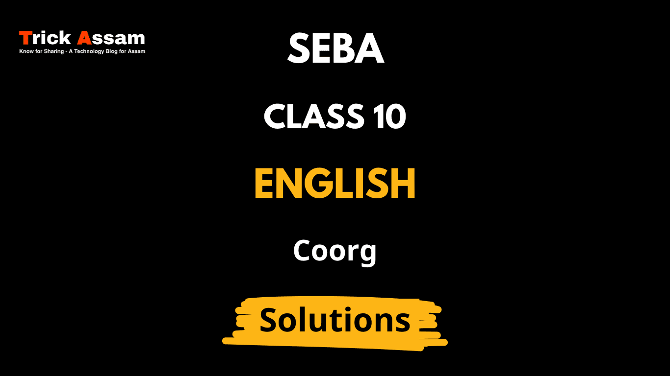 class 10 english coorg word meaning