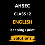 Keeping Quiet