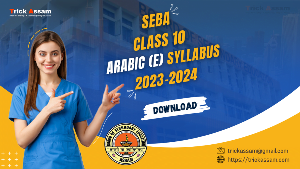 SEBA Class 10 Arabic (Elective) Syllabus 2023-2024 PDF Download